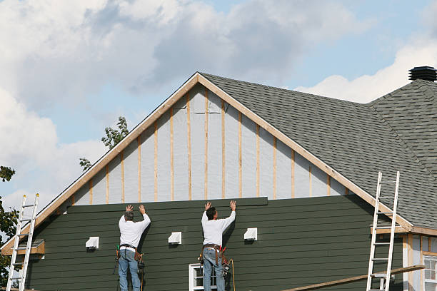 Professional Emergency Siding Repair technician working in Mount Ulla, NC
